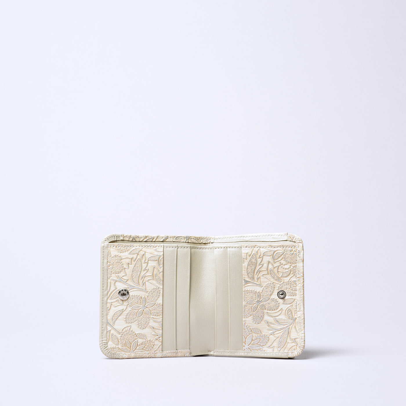 ＜アルカン＞クレア二つ折り財布/ベージュ