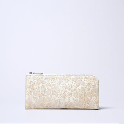 <ARUKAN> Claire L Zip Long Wallet / Beige