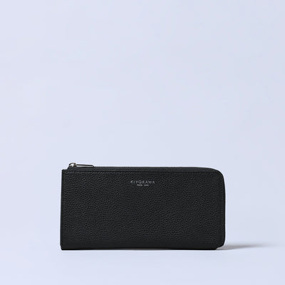 ＜キヨカワ＞［SOPHIE］L zip long wallet/ブラック