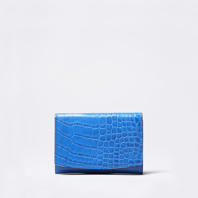 <kiichi> Alike Series Business Card Holder (Side Gusset) / Blue