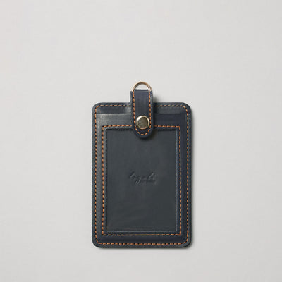 <lezali> Italian Leather ID Case (Vertical) / Dark Green