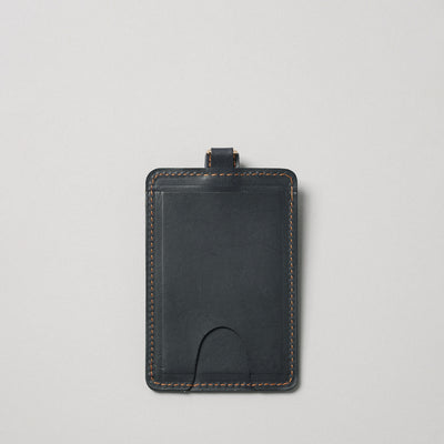 <lezali> Italian Leather ID Case (Vertical) / Dark Green