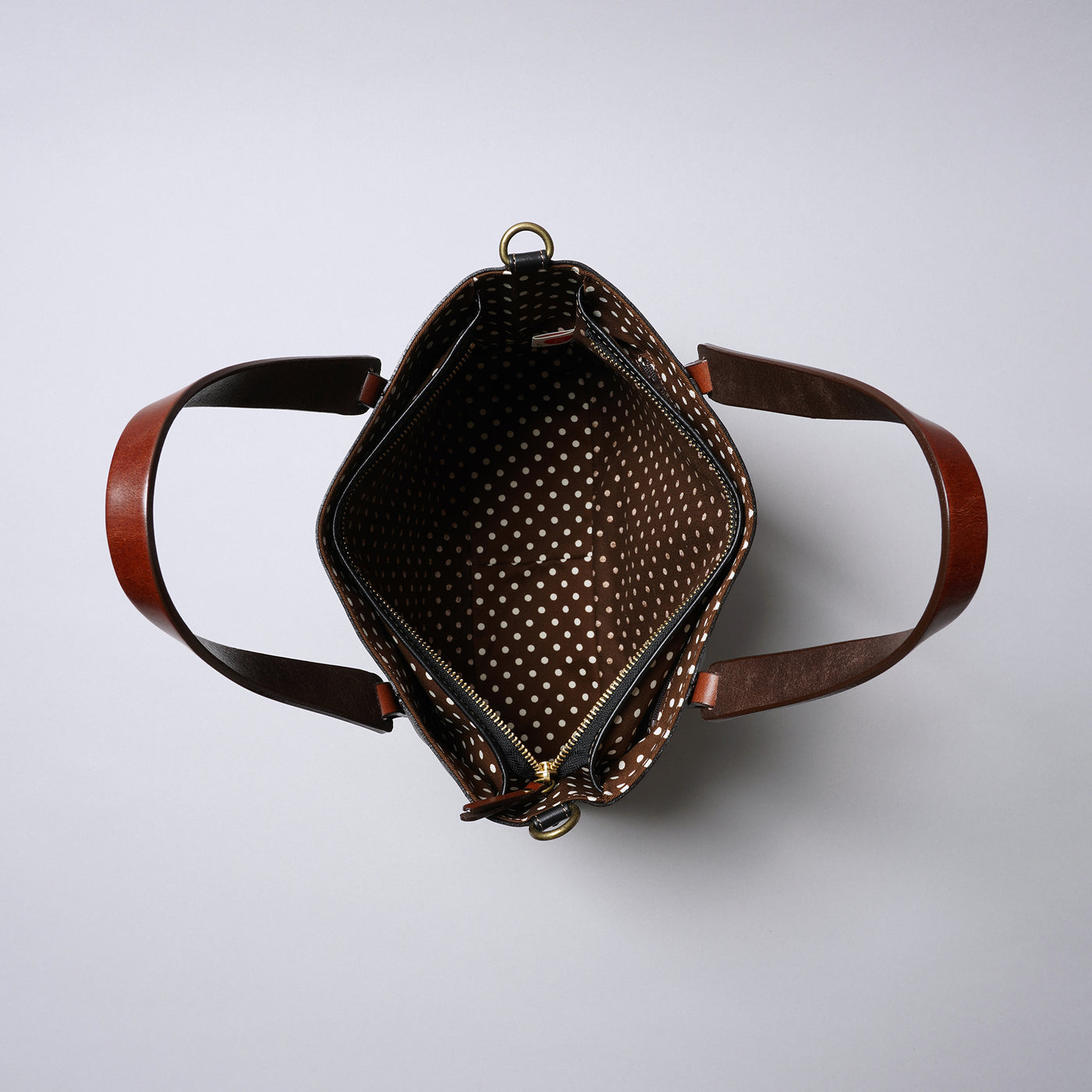 <Laisser Faire> Search Vegetable Tanned Combination 2 Way Hand Bag / Camel