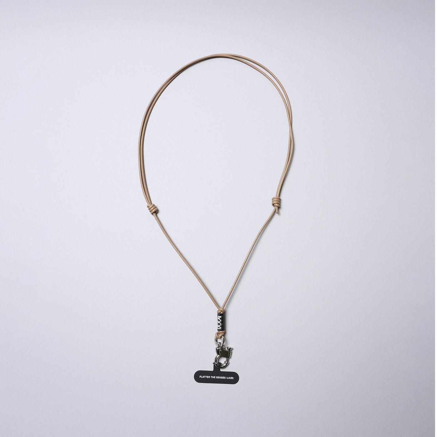 多功能皮革掛繩附手機固定片（Pull Up Hook）/駱駝色