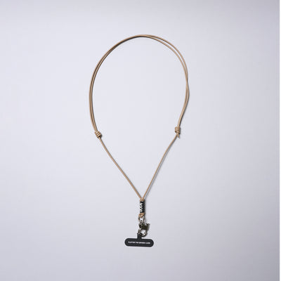 多功能皮革掛繩附手機固定片（Pull Up Hook）/駱駝色