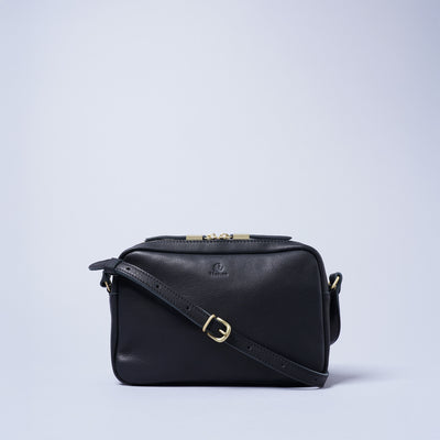 <kissora> Olive Tanned Leather Mini Shoulder / BLK