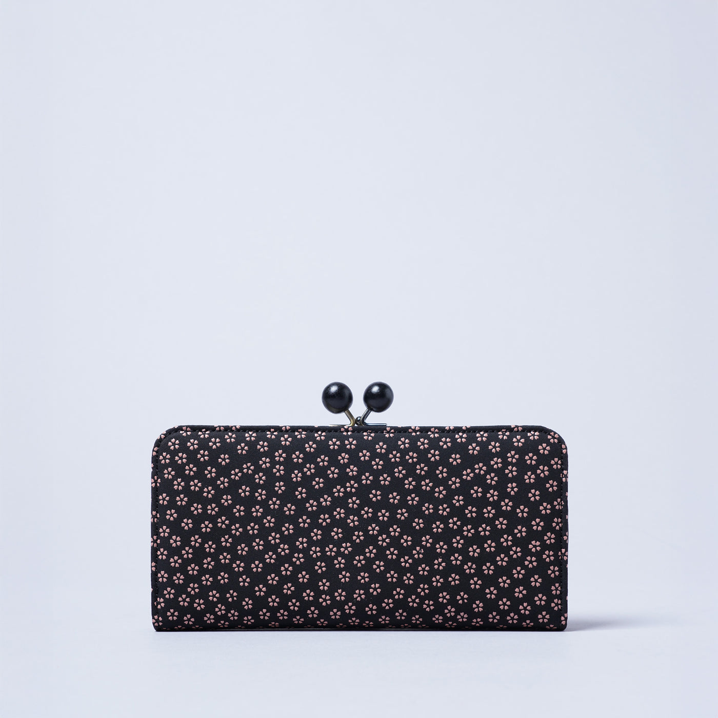 <kissora> Kotoinden Kiss Lock Long Wallet / Small Cherry Blossoms PNK