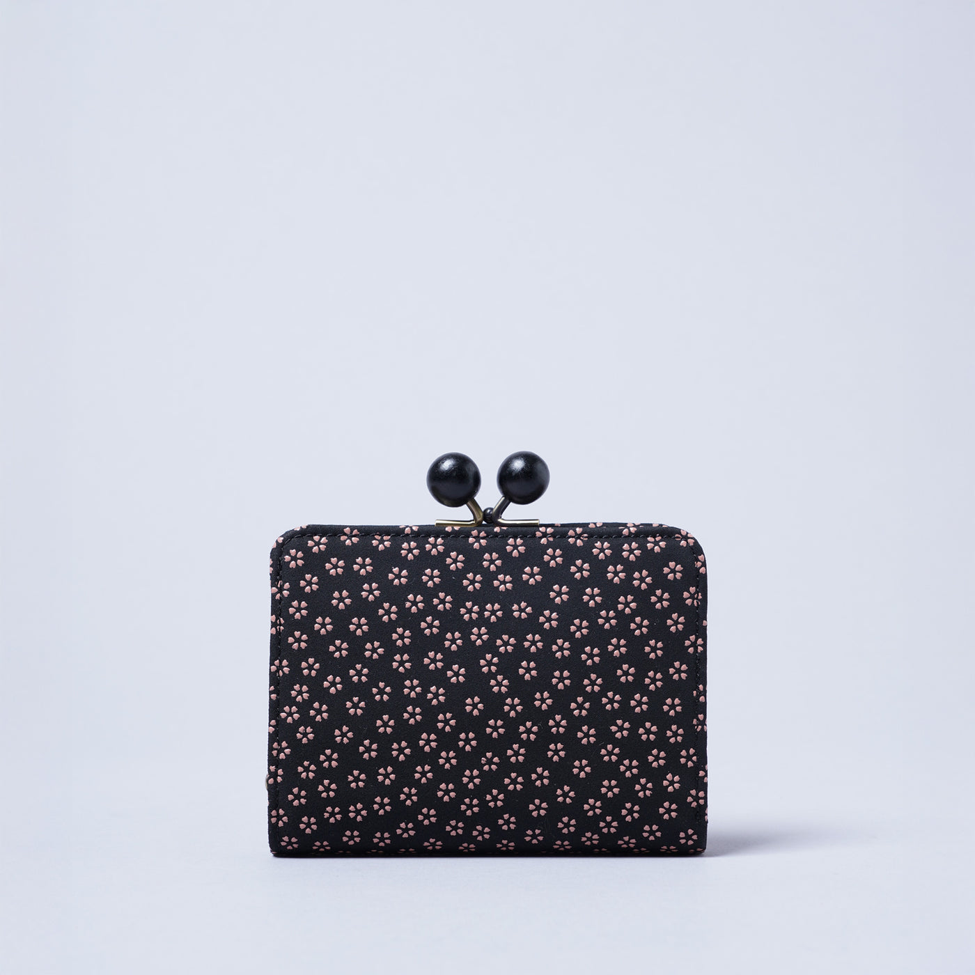 <kissora> Kotoinden Kiss Lock Half Wallet / Small Cherry Blossoms PNK