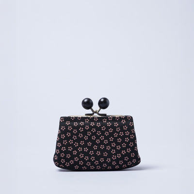 <kissora> Kotoinden Kiss Lock Mini Wallet / Small Cherry Blossoms PNK