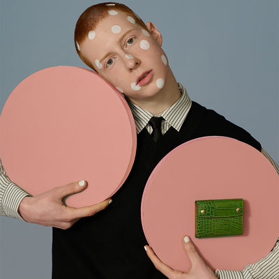 ＜キイチ＞ アライクシリーズ 財布（三つ折り）/グリーン