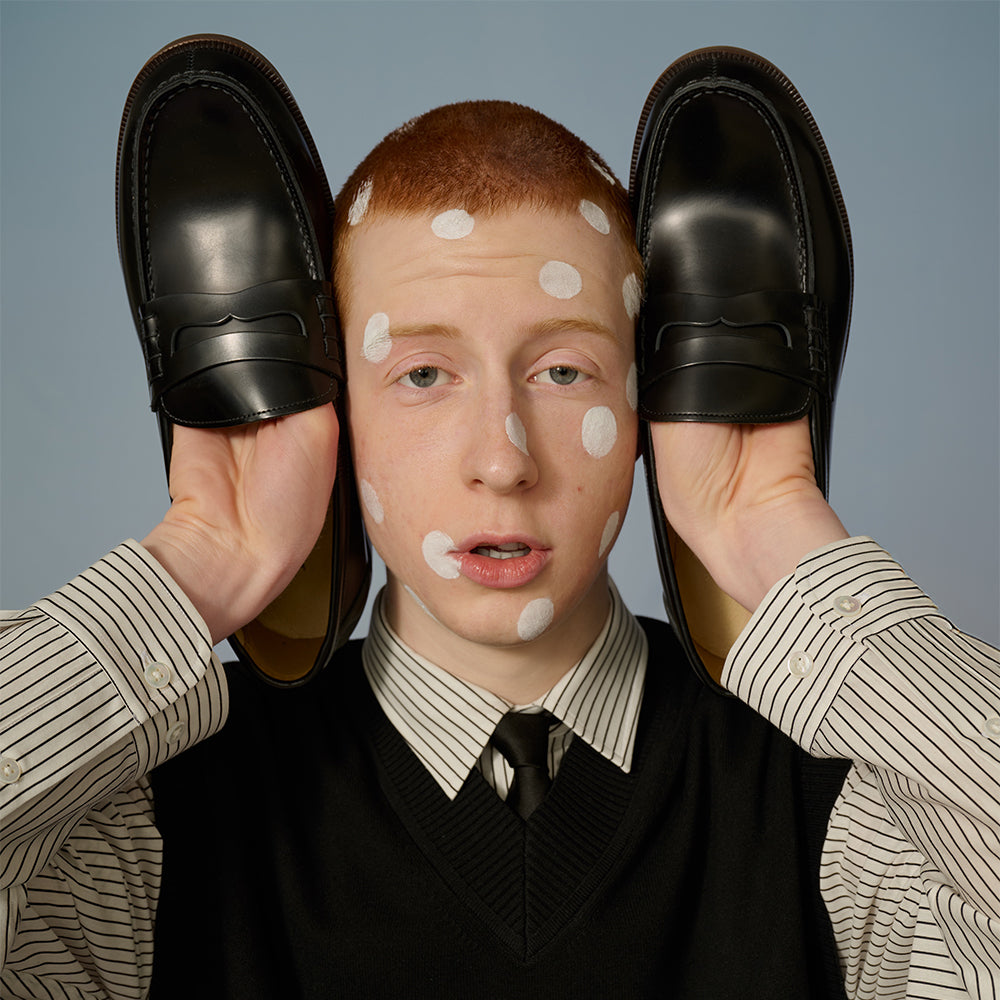 ＜ハルタ＞メンズ カジュアルローファー/ブラック