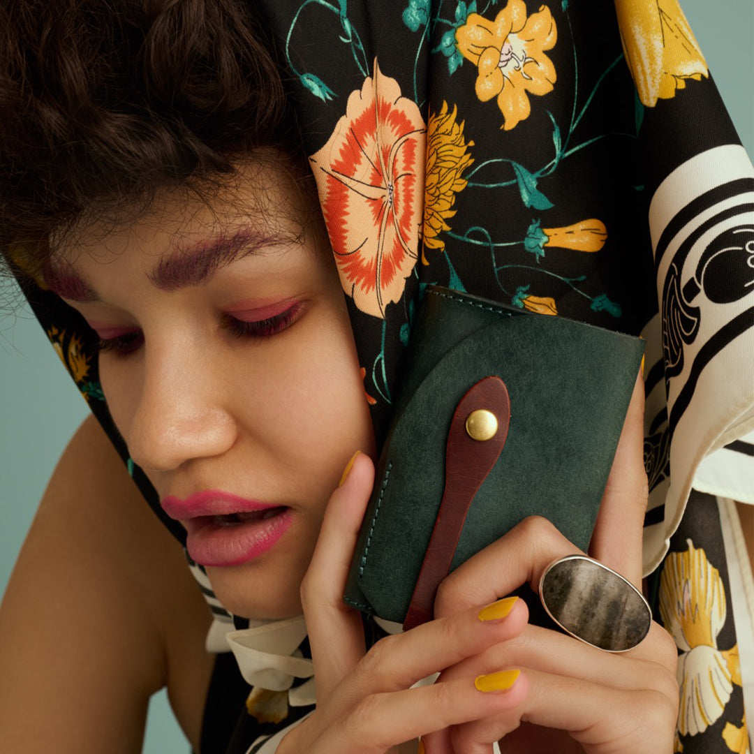 ＜リティスタ＞Coin Wallet 4/ブルーグリーン