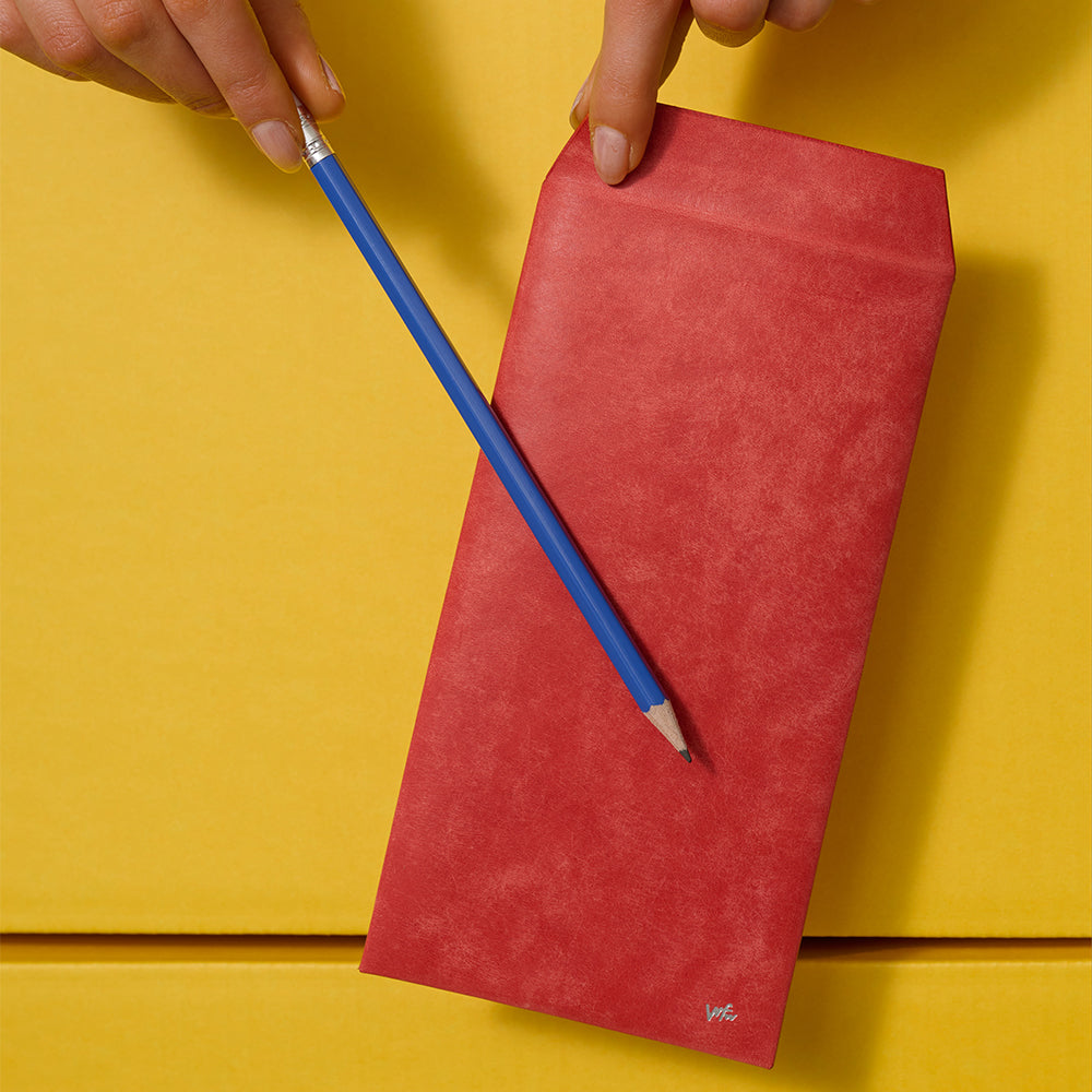 ＜Mojakawa envelope case L/ Rosso