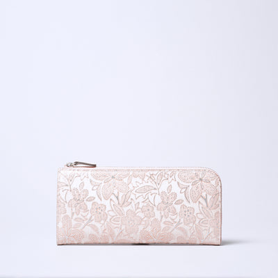 <ARUKAN> Claire L Zip Long Wallet / Beige