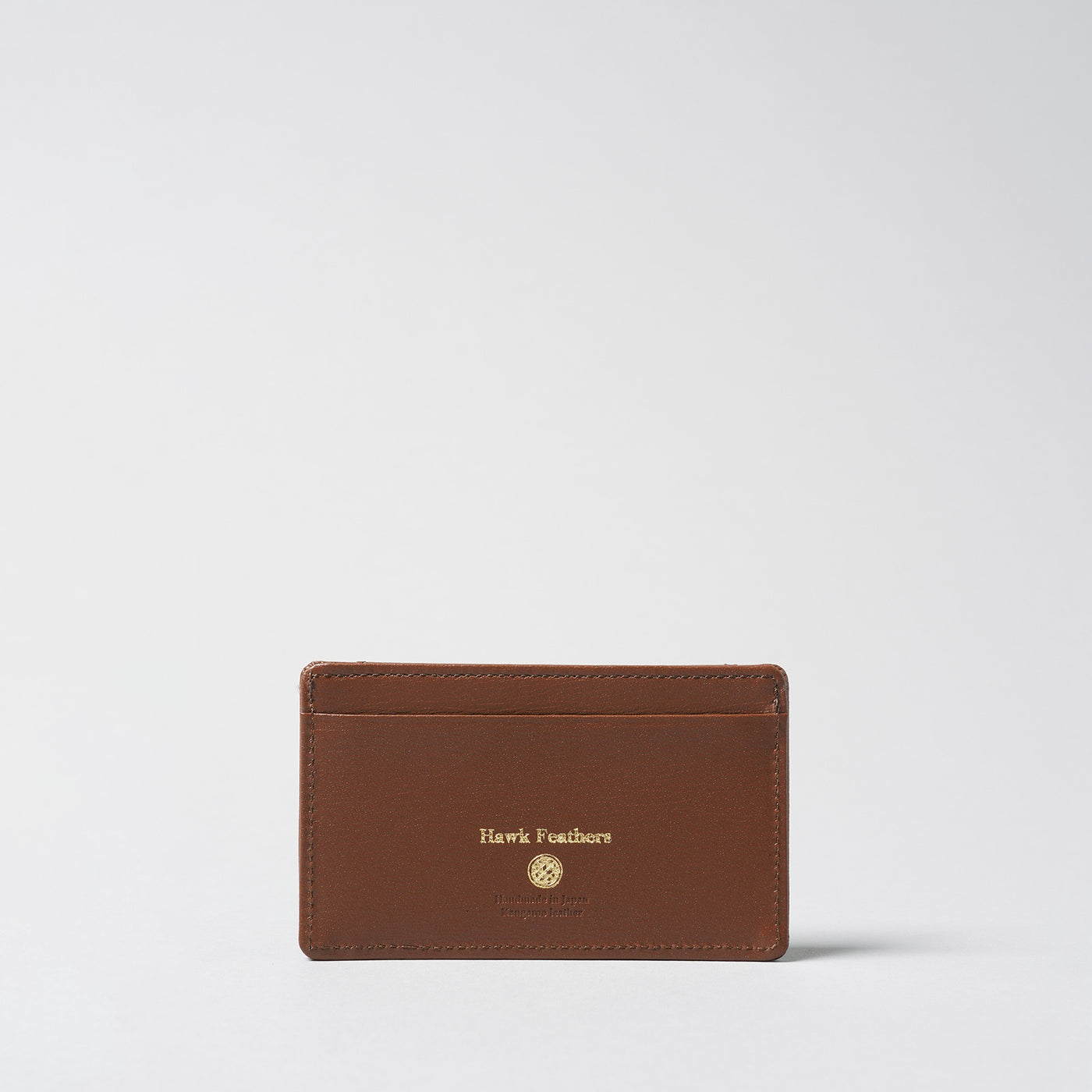 <Hawk Feathers> Kangaroo  Box Pass Case with Coin Pocket / Navy