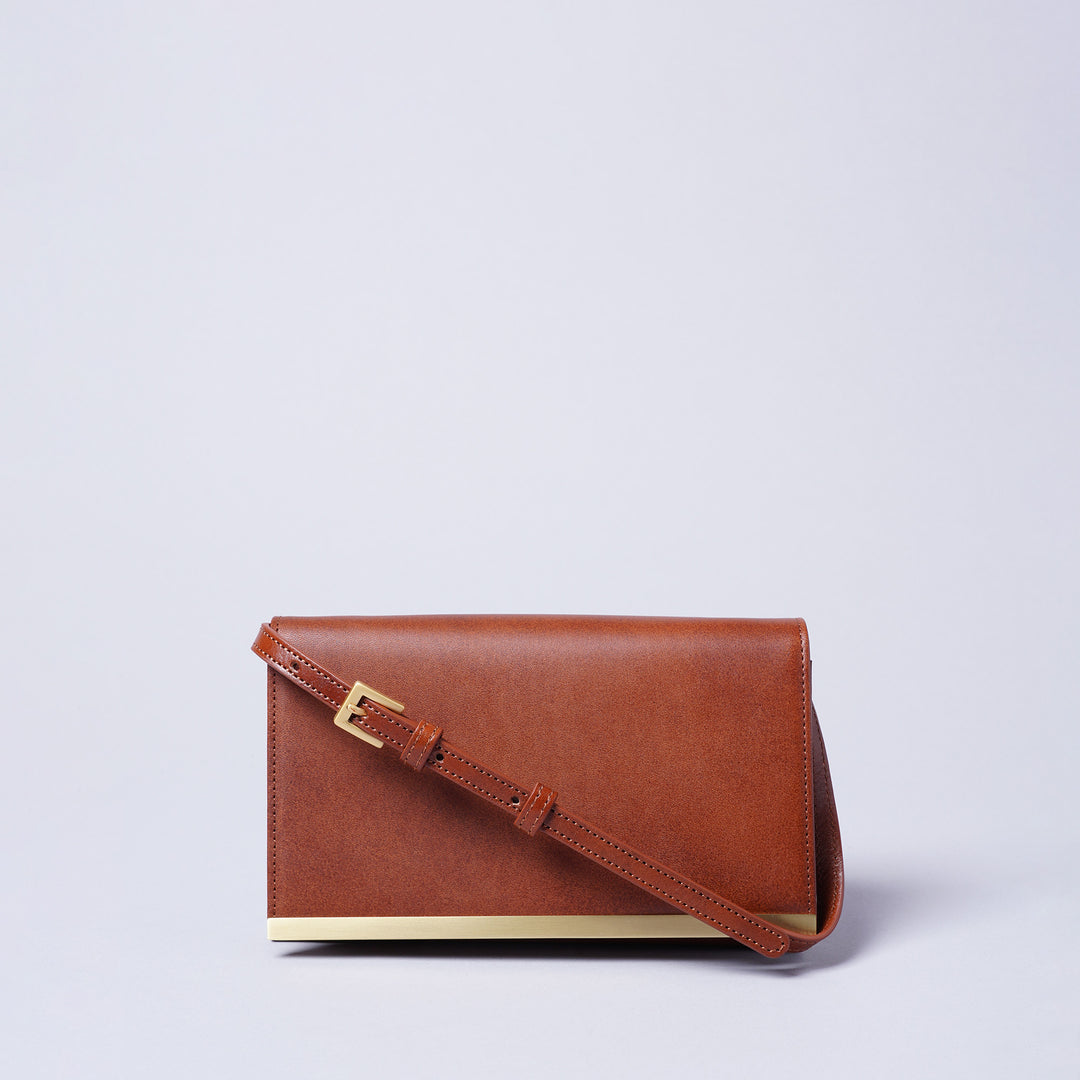 Aubrey] wallet shoulder bag Brown テーーマ teema