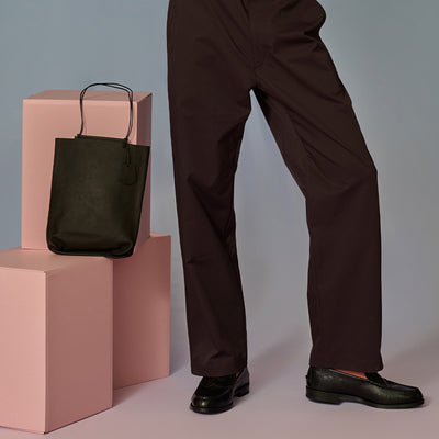 ＜レン＞ハリー ミニトート/ブラック