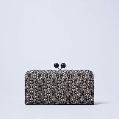 <kissora> Kotoinden Kiss Lock Long Wallet / Small Cherry Blossoms PNK