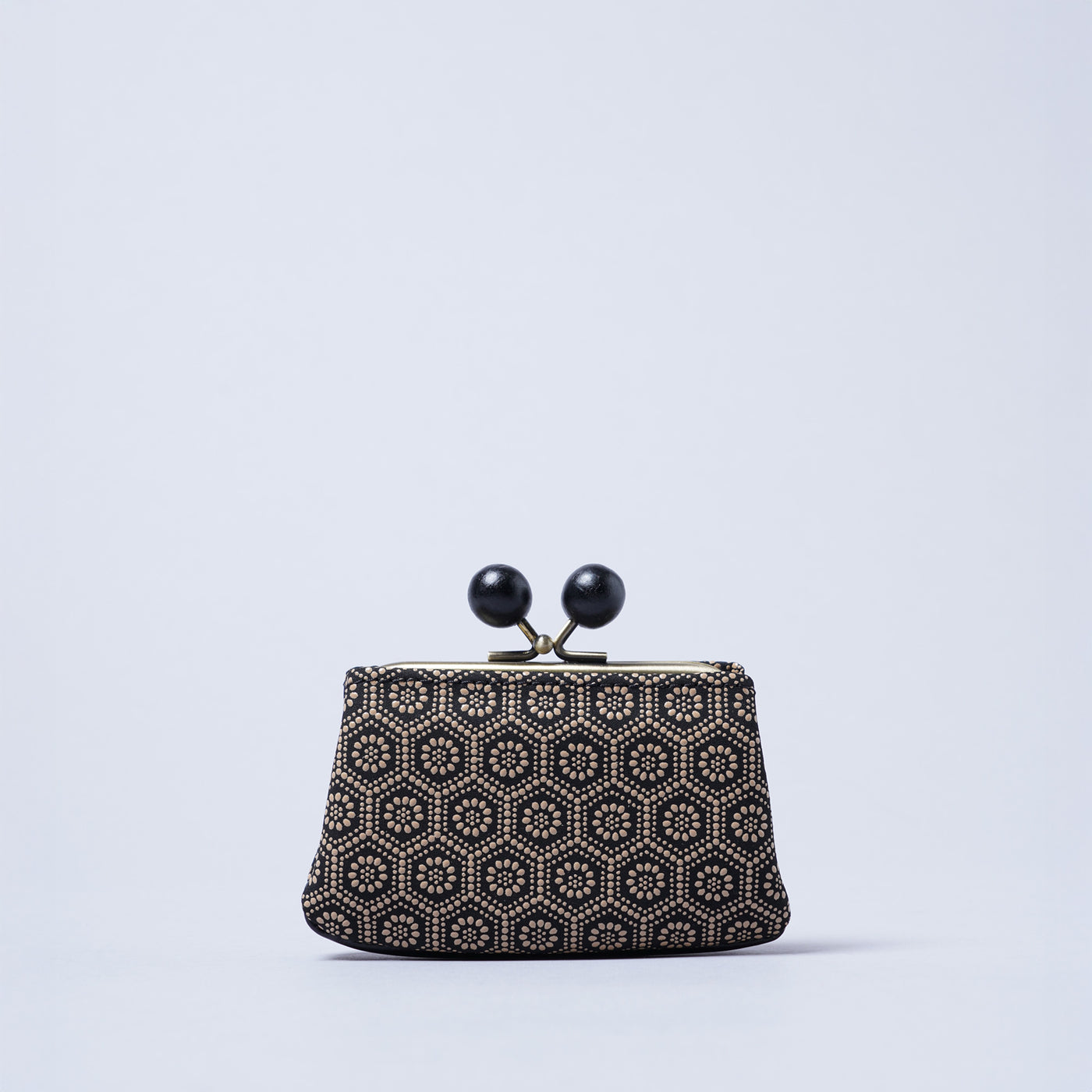 <kissora> Kotoinden Kiss Lock Mini Wallet / Hyotan BLK