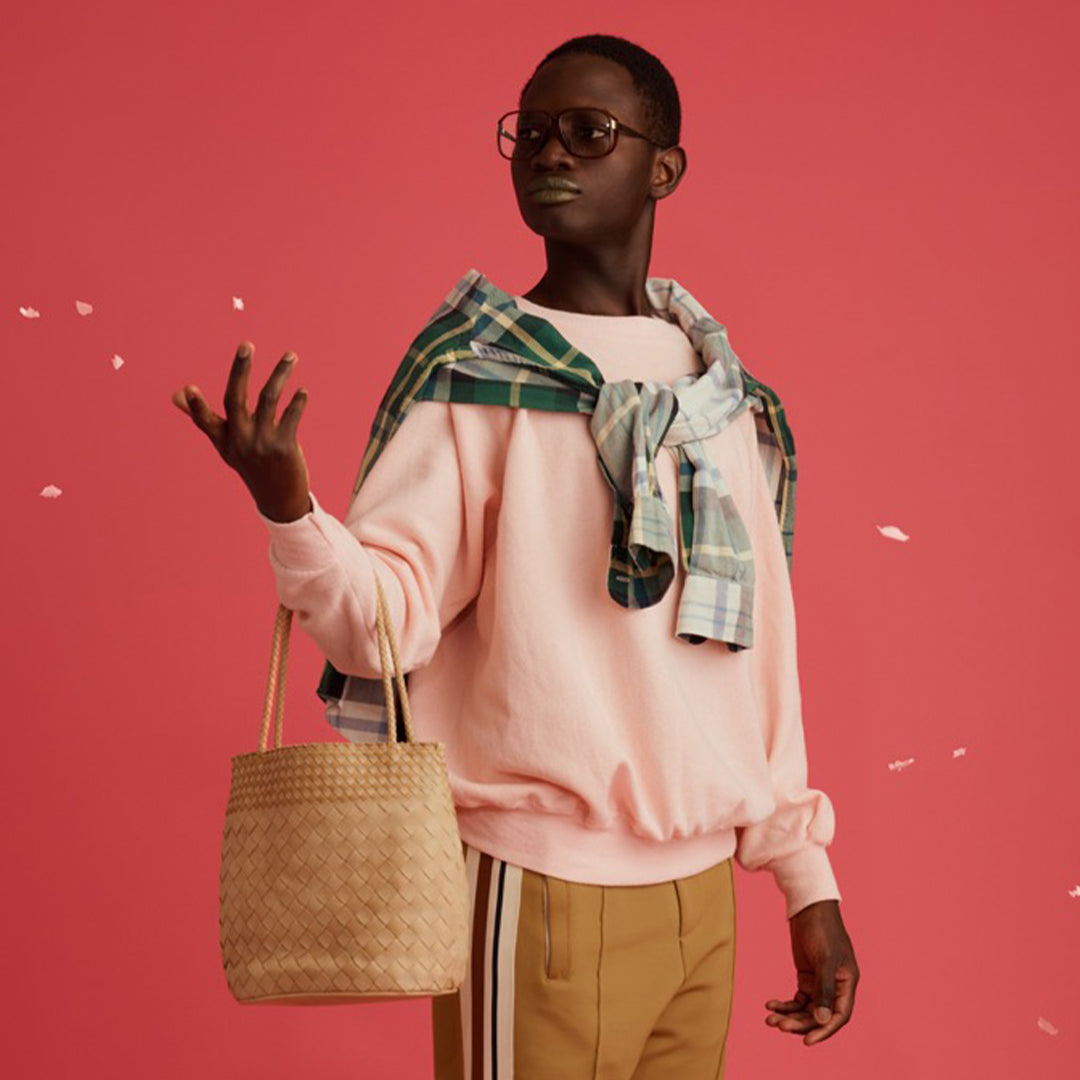 ＜アルカンエフ＞カサネ　バケツ型セミショルダーバッグ/ベージュ