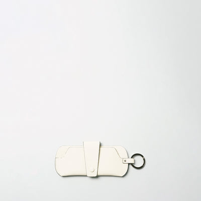 ＜kobe leather＞Glasses case / Ivory