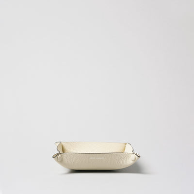 ＜kobe leather＞Tray-L / Greige