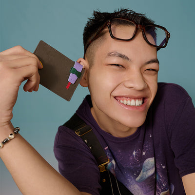 ＜ノムラセイサクショ＞ヘビの名刺入れ（2025年 蛇年限定）/グレー