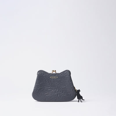 <aoneco> Kiss Lock Mini Wallet / Charcoal Grey