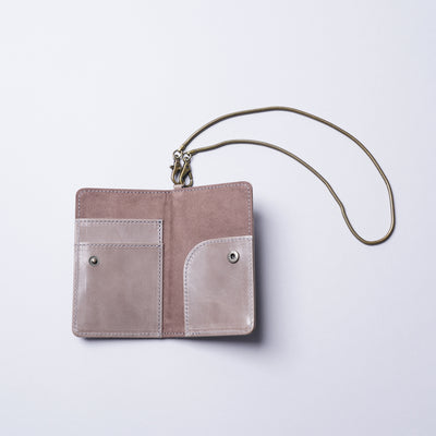 <glart> Pass Case (with chain strap) / Light Grey