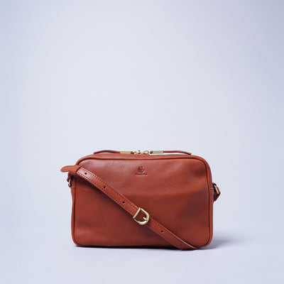 <kissora> Olive Tanned Leather Mini Shoulder / BLK