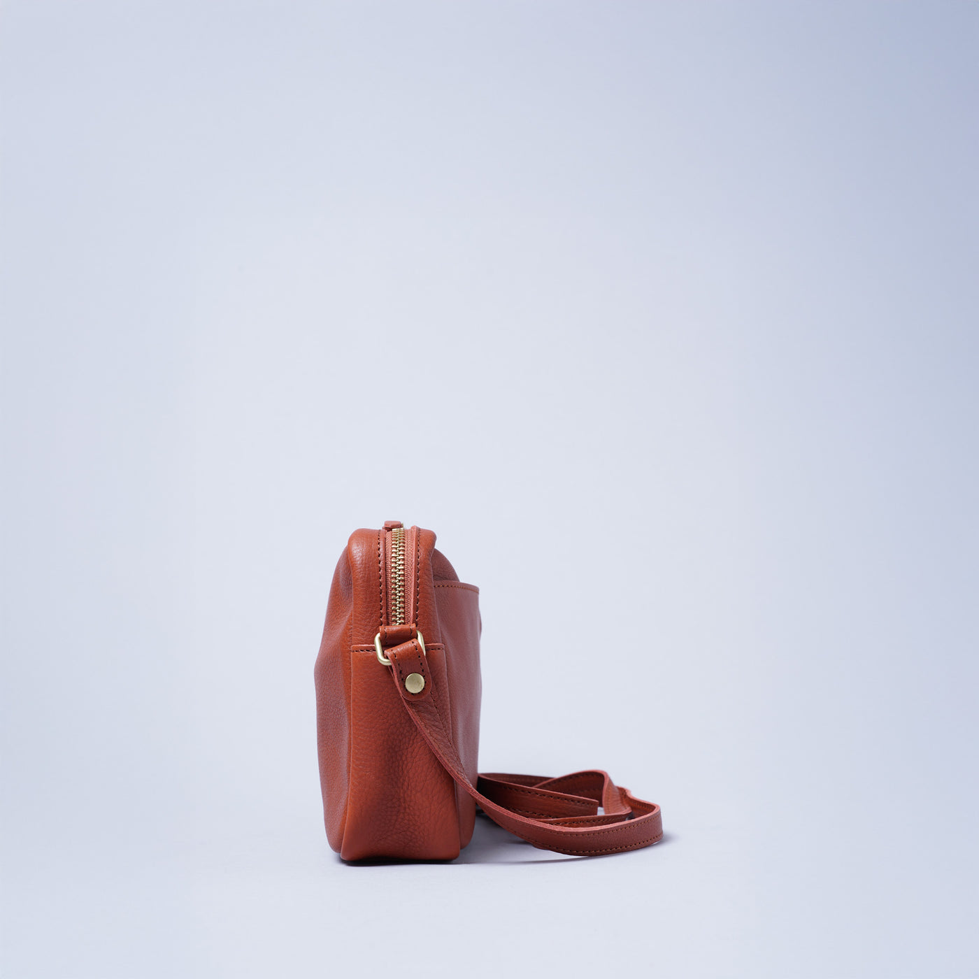 <kissora> Olive Tanned Leather Mini Shoulder / BLK