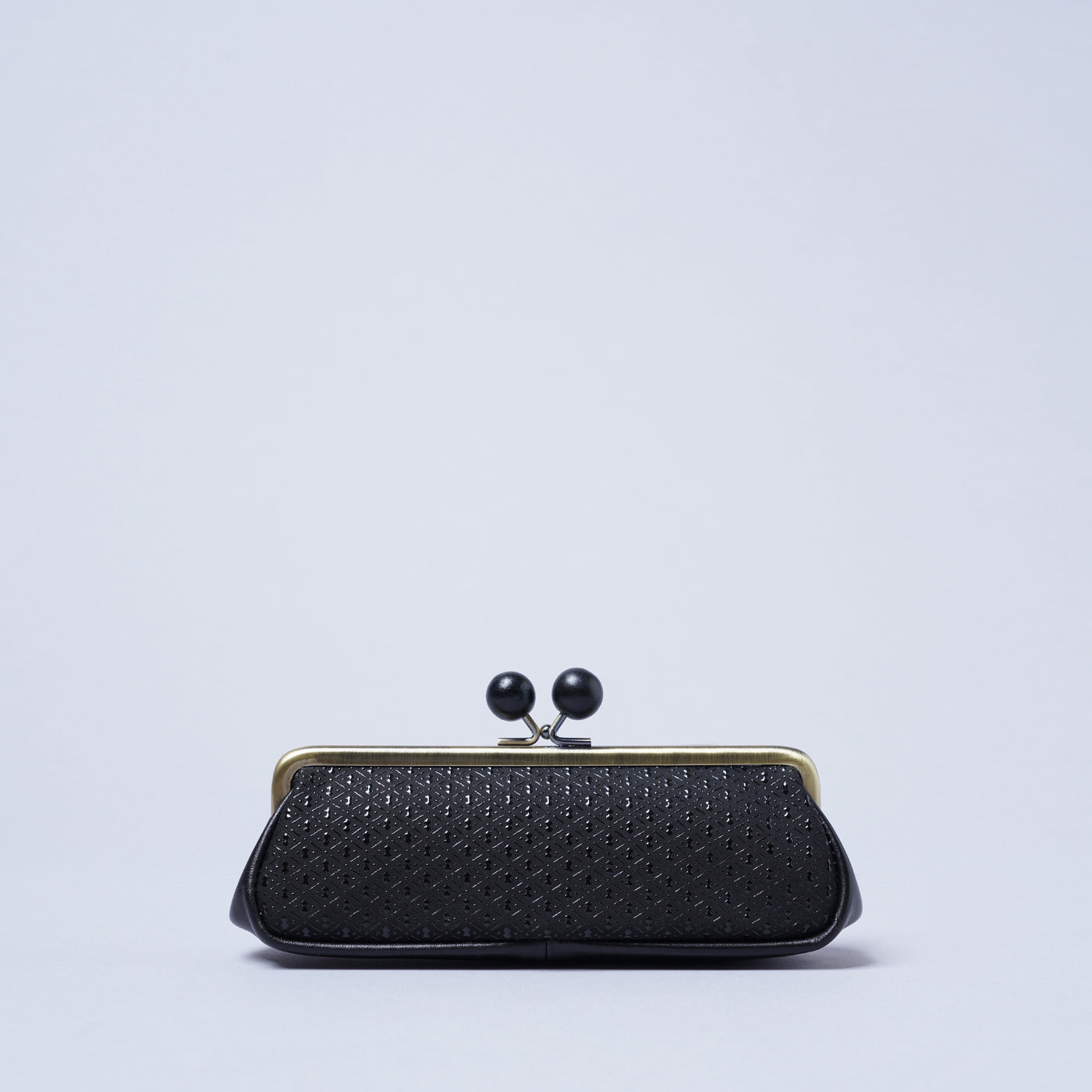 <kissora> Kotoinden Kiss Lock Eyeglass Case / Hyotan BLK