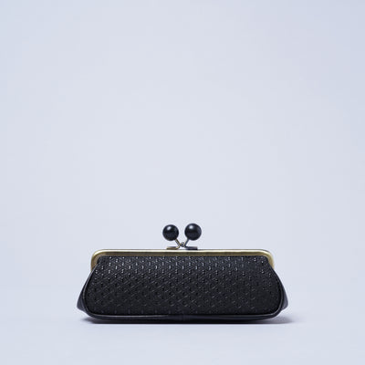 <kissora> Kotoinden Kiss Lock Eyeglass Case / Hyotan BLK