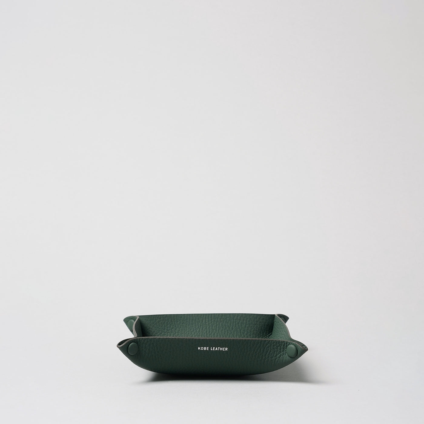 ＜kobe leather＞Tray-L / Green