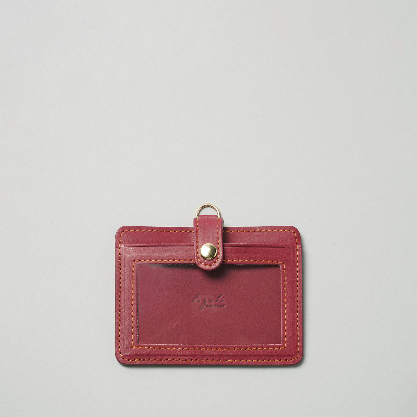 <lezali> Italian Leather ID Case (Horizontal) / Dark Green