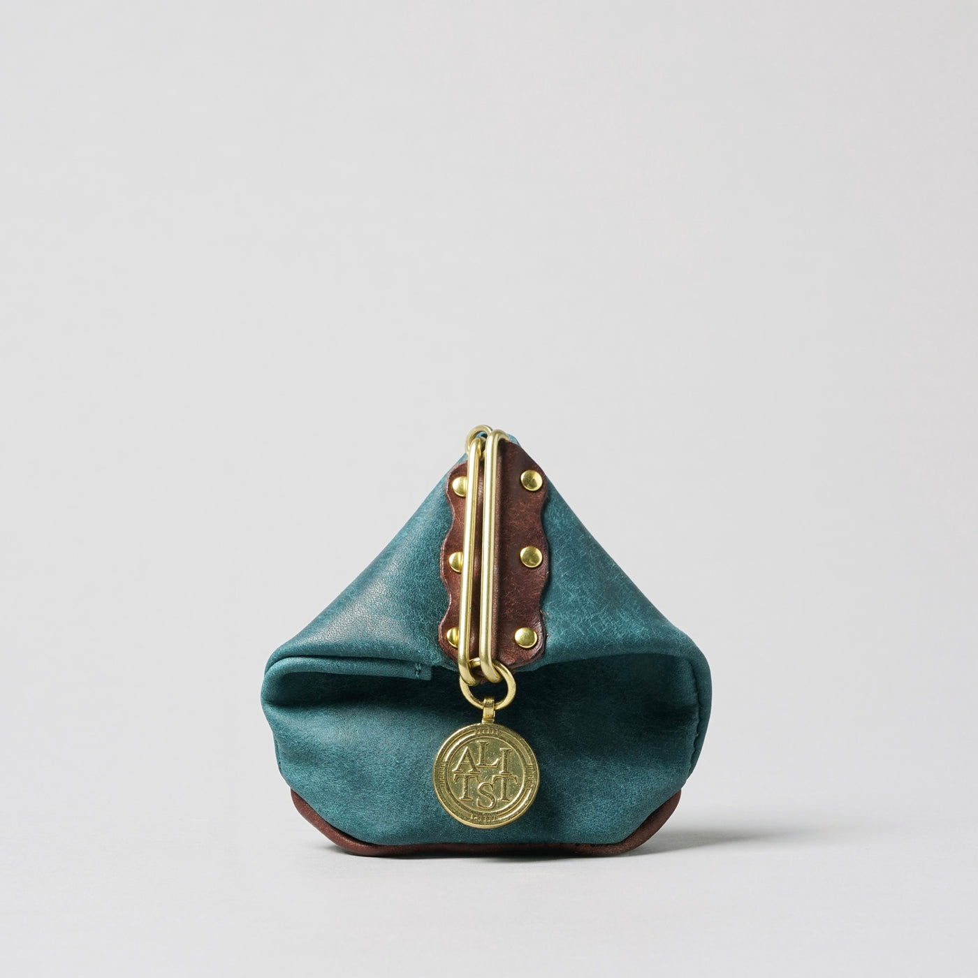 <LITSTA> Pentagon Coin Case / Blue Green