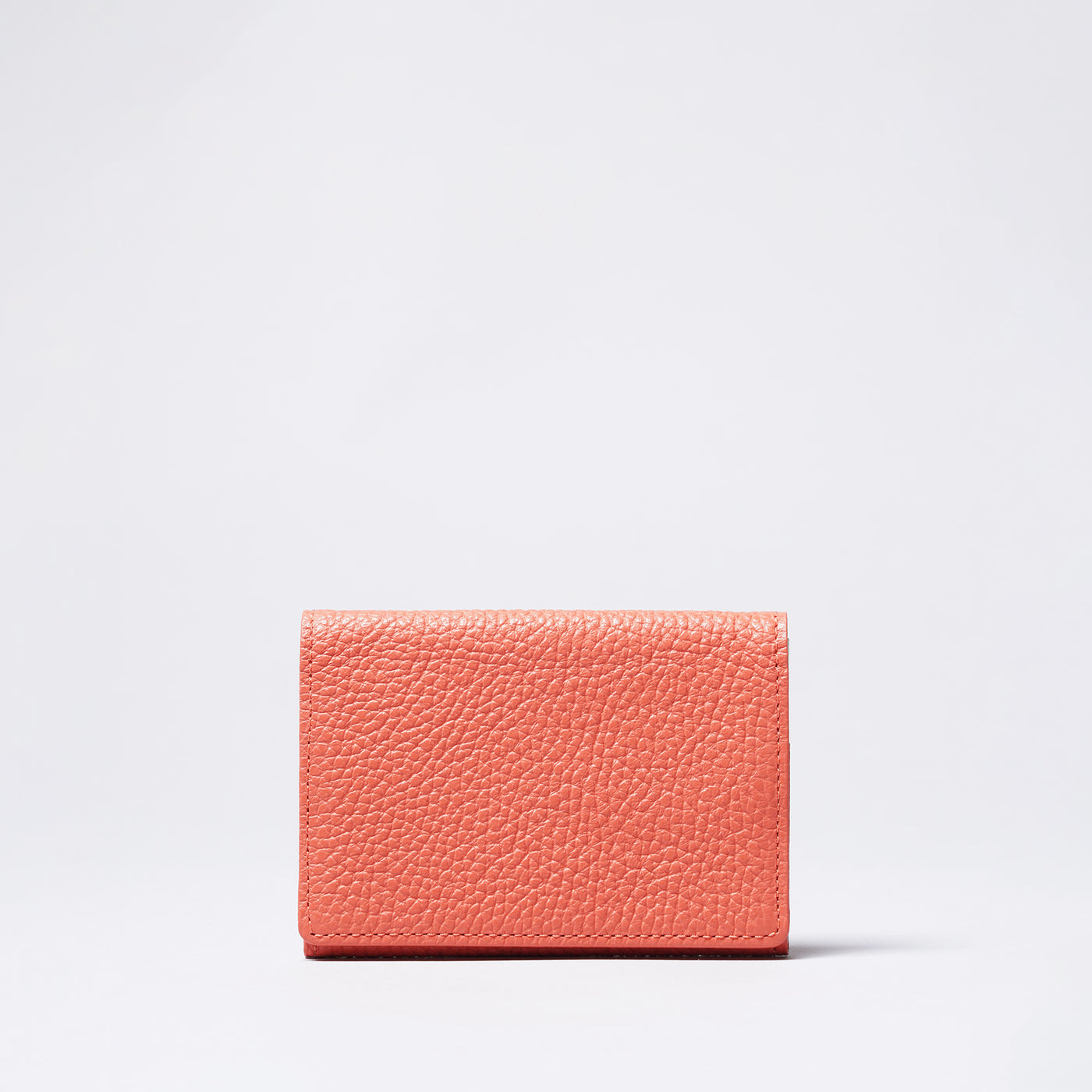 <bell la bell>  Italian Leather Card Case / Coral Orange