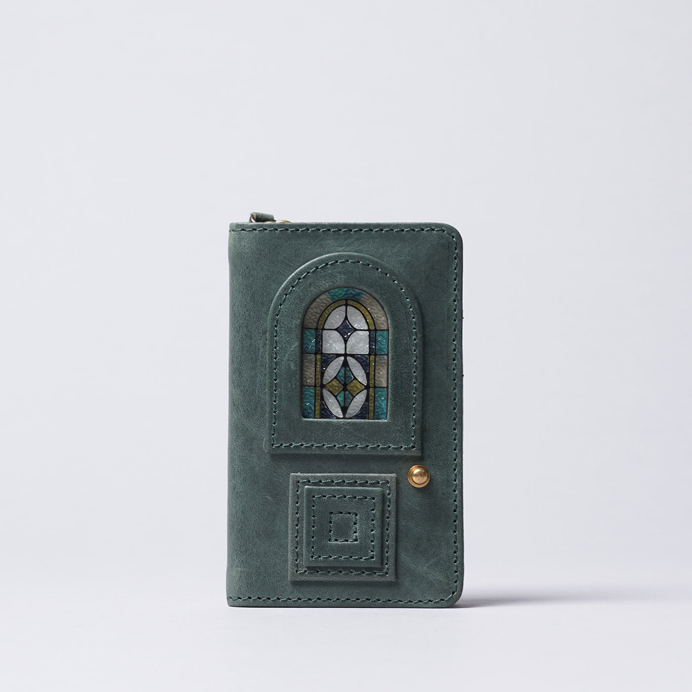 <glart> Pass Case (with chain strap) / Green