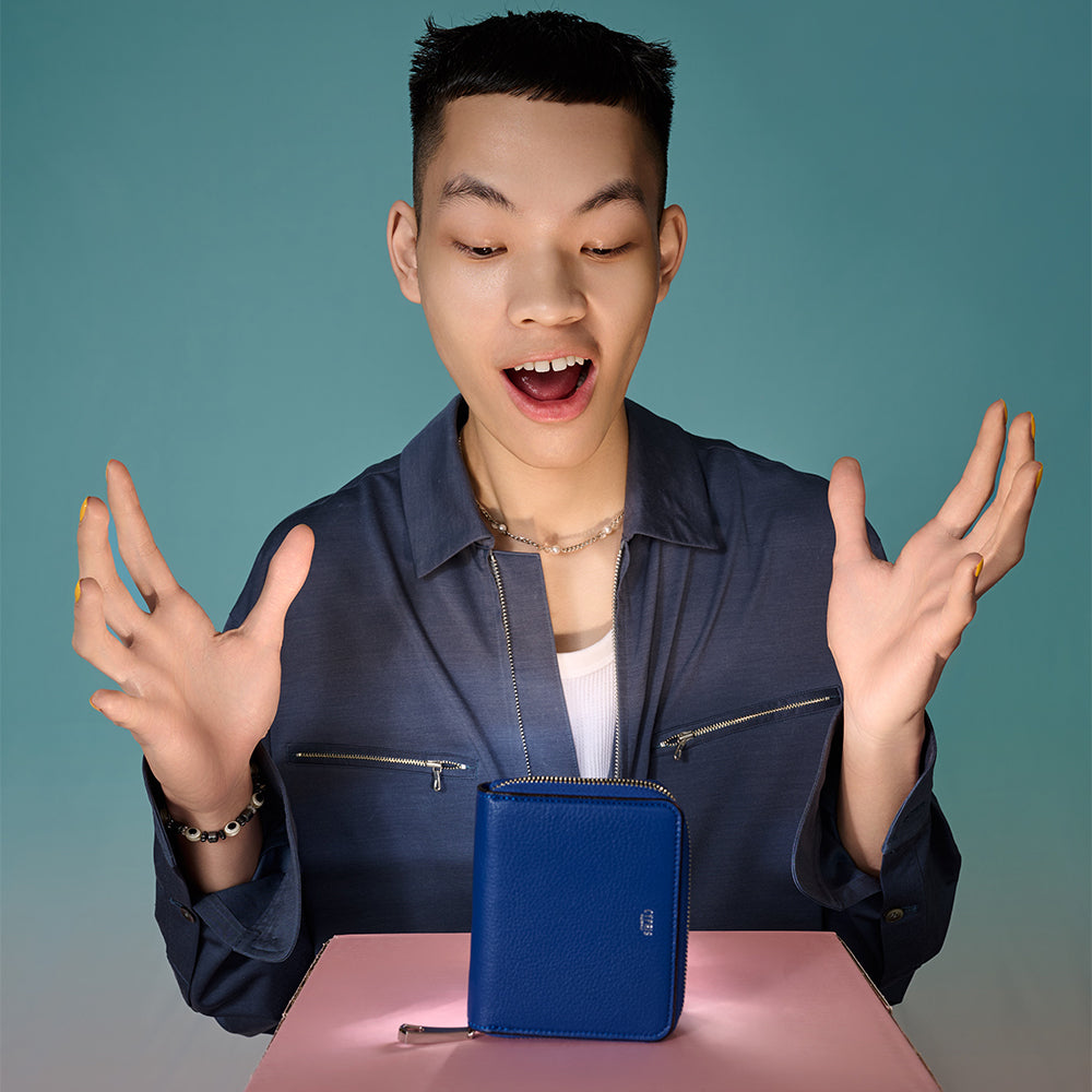 <CYPRIS> RF Compact Wallet / Blue