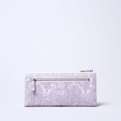 <ARUKAN> Claire L Zip Long Wallet / Beige