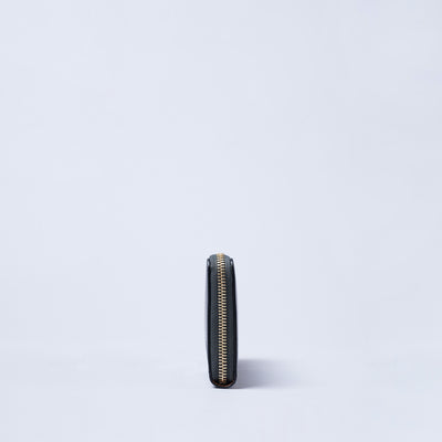 <CRAFSTO>  Bridle Leather Round Zip Long Wallet / Green