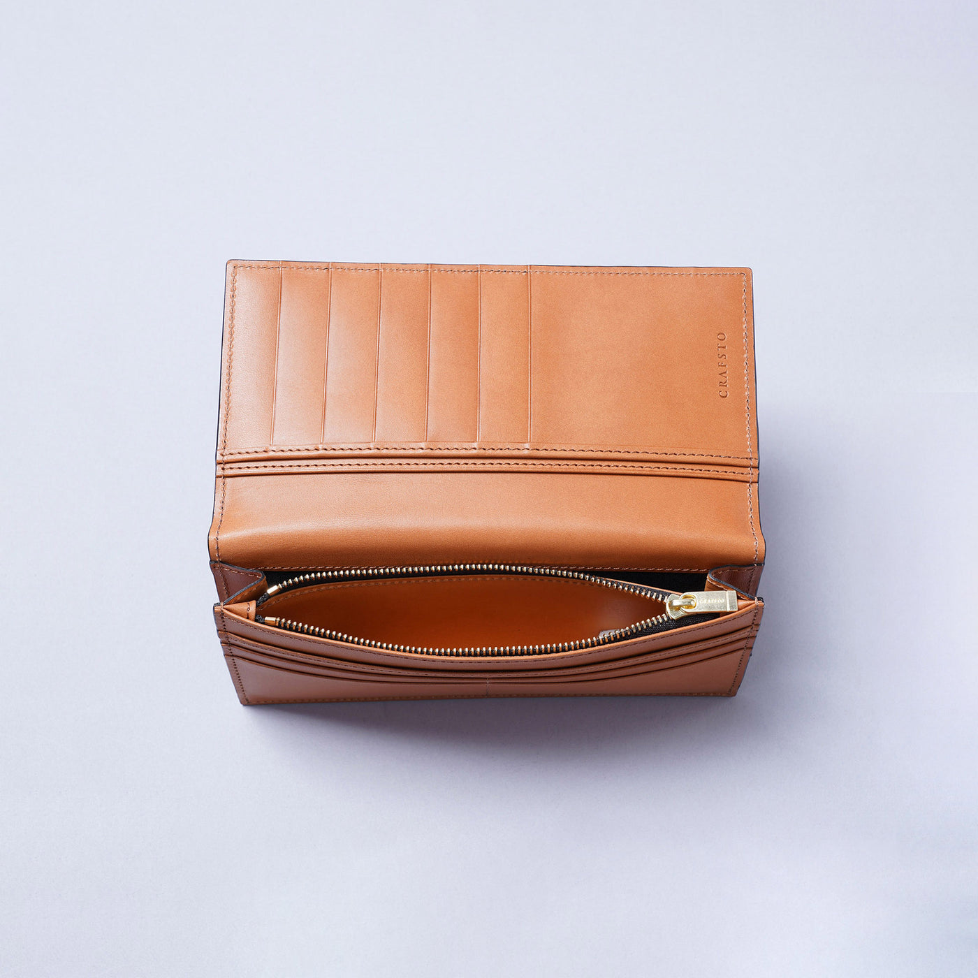 <CRAFSTO>  Bridle Leather Long Wallet / Navy