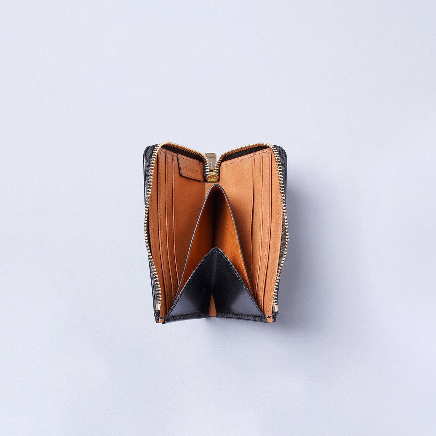 <CRAFSTO>  Bridle Leather L Zip Wallet / Dark Brown