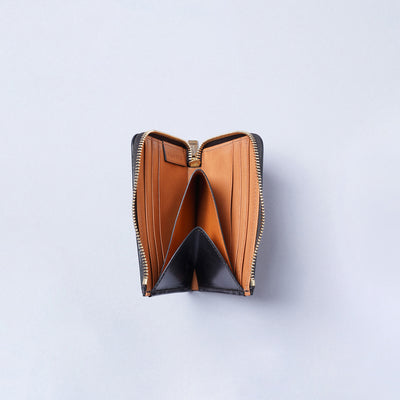 <CRAFSTO>  Bridle Leather L Zip Wallet / Dark Brown