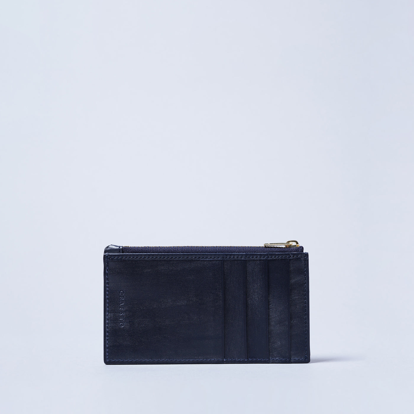 <CRAFSTO>  Bridle Leather Multi Pocket Fragment Case (8 pockets) / Navy