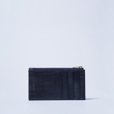 <CRAFSTO>  Bridle Leather Multi Pocket Fragment Case (8 pockets) / Navy