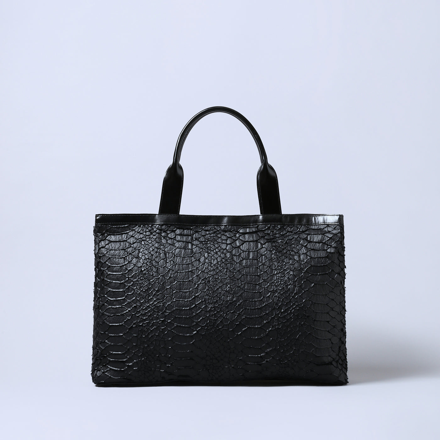 ＜Coquette＞Large Tote Bag（Snake Wool)/黑色