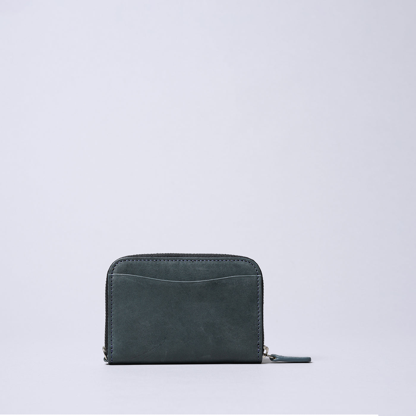 <Coquette> Round Mini Wallet (Vegetable Tanned Leather / Navy