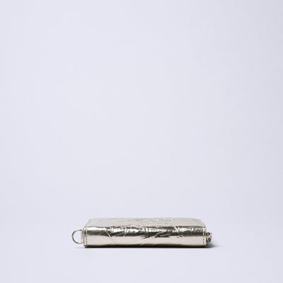 <Coquette> Round Mini Wallet (Shiny) / Blue x Gold