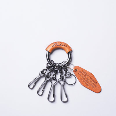 ＜Dakota BLACK LABEL＞鑰匙環S /磚紅色